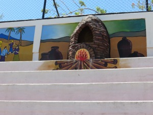 Part of the excellent terraced mural in San Juan de Oriente, Masaya (my training host town)
